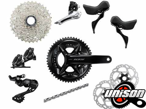 SHIMANO 105 Hydraulic Disc GROUPSET (R7120 SERIES (12-Speed))
